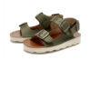 boys olive leather sandals Spike