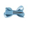baby girl small light blue bow clip
