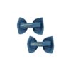 blue pigtail bow set