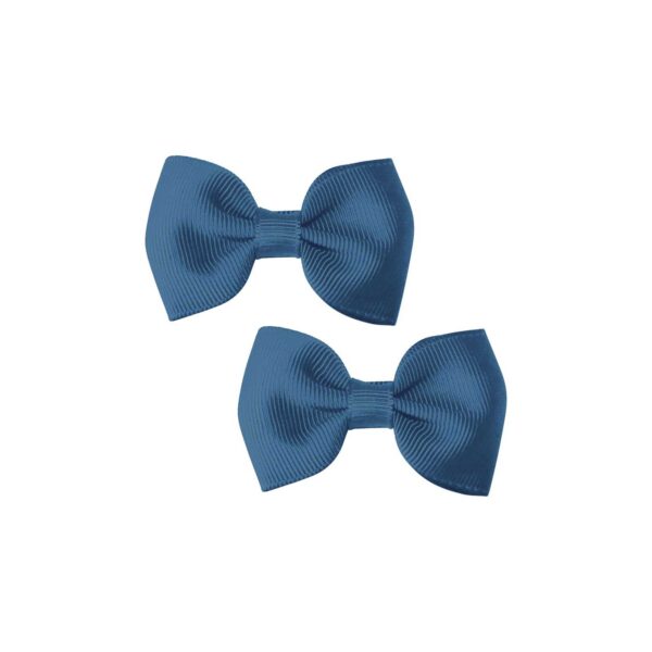blue pigtail bows set