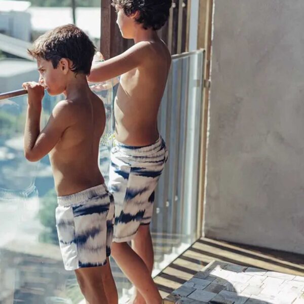 boys blue swim shorts