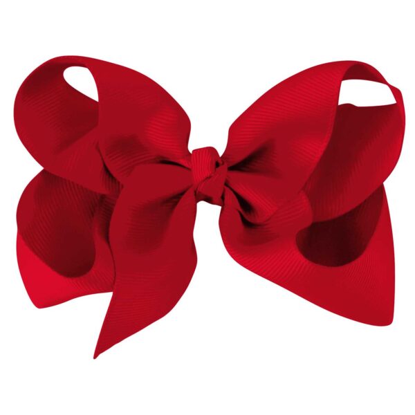 girls large red bow