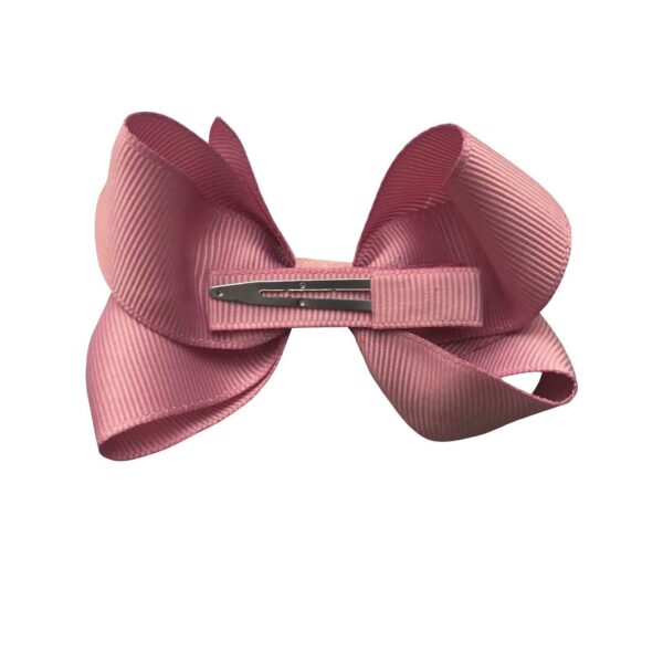 girls medium pink glitter bow