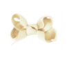 girls small ivory bow clip