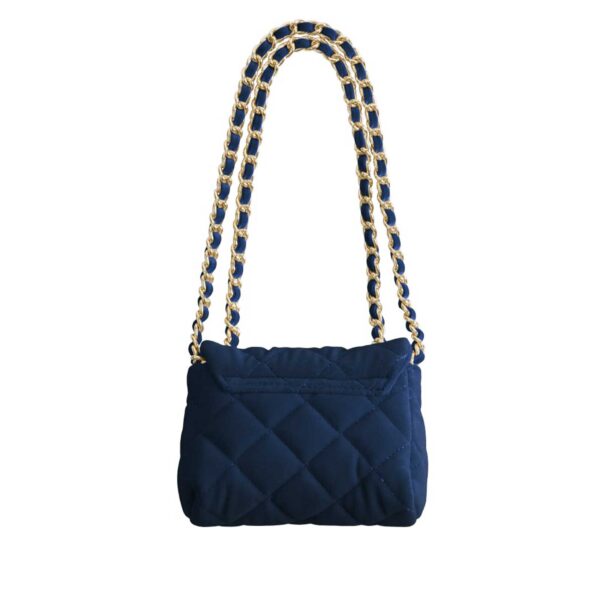 milledeux small chain bag blue velvet