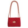 red velvet chain bag