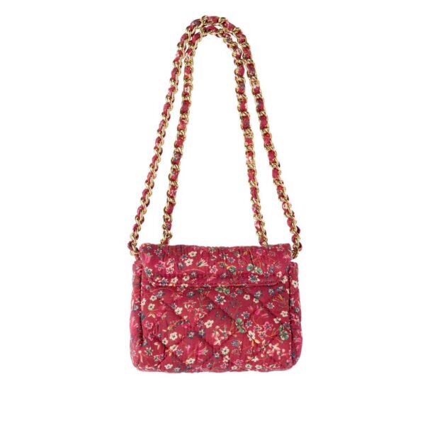 small shoulder bag red floral