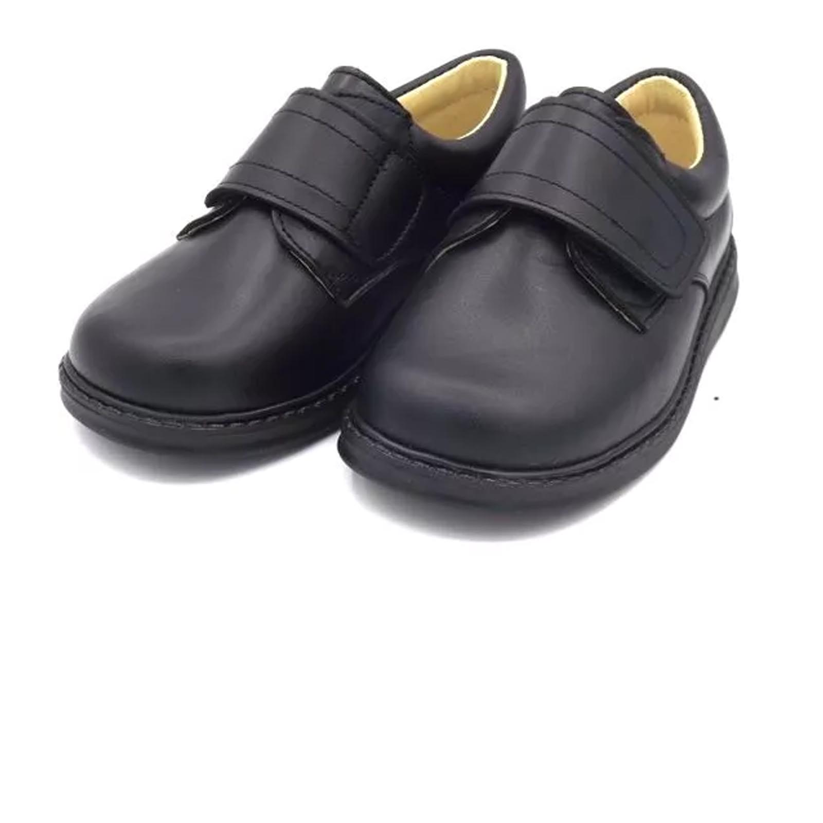 Boys black hot sale velcro shoes