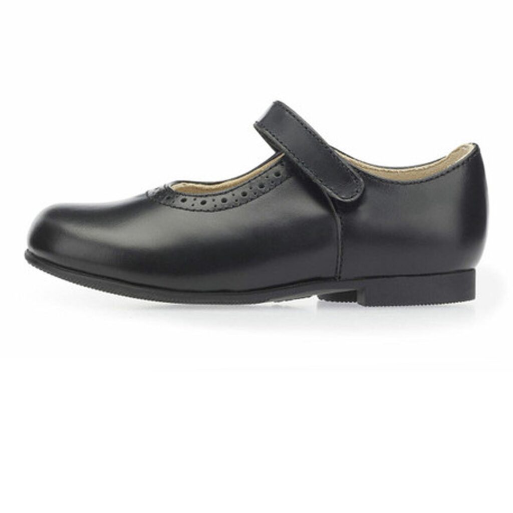 Start Rite | Delphine Black Leather Girls School Shoes