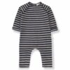 Laurent baby navy stripe onesie