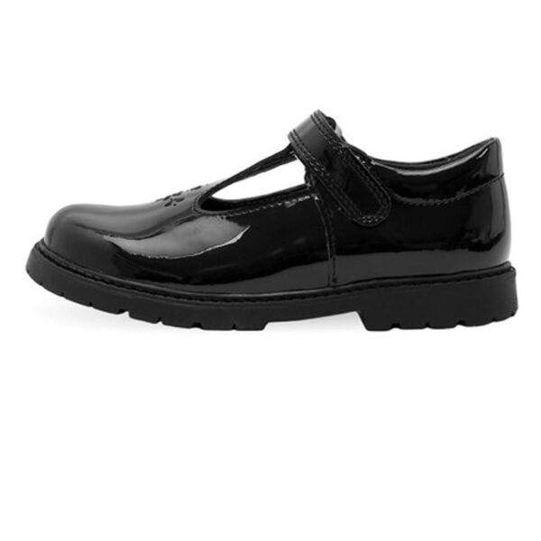 Liberty Black patent T bar school shoes