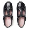 start rite Black patent girls riptape T-bar school shoes
