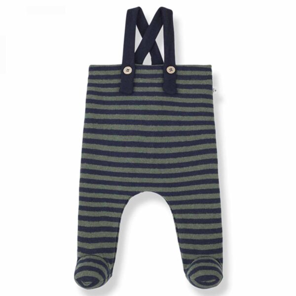 Ferran Green Cotton Knit Baby Trousers