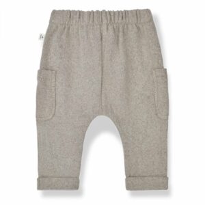 one more in the family boys grey soft trousers