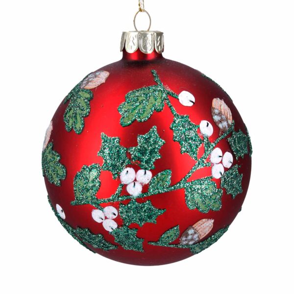 Glass Bauble Red berries