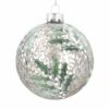 Glass Bauble antique silver berries