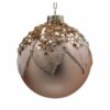 christmas bauble antigue gold leaf beads