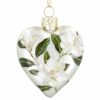 christmas heart bauble pearl magnolia