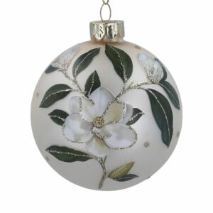 christmas matt bauble pearl magnolia