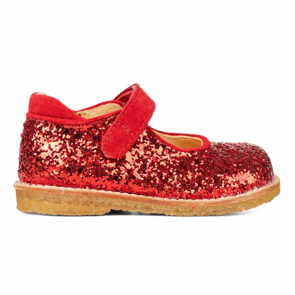 Angulus girls red glitter shoes