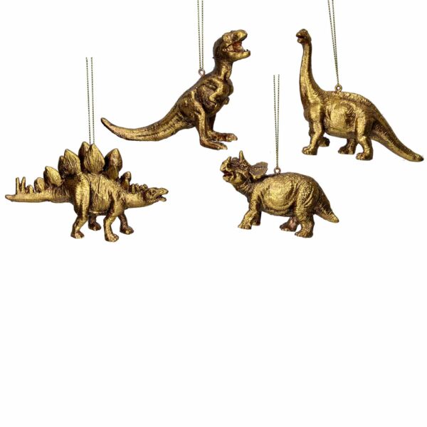 Dinosaur resin christmas tree decorations