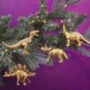 Gisela Graham Dinosaur resin christmas tree decorations