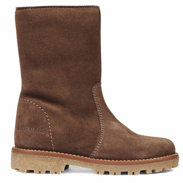 kids brown suede winter boots