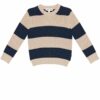 Navy stripe knitted sweater