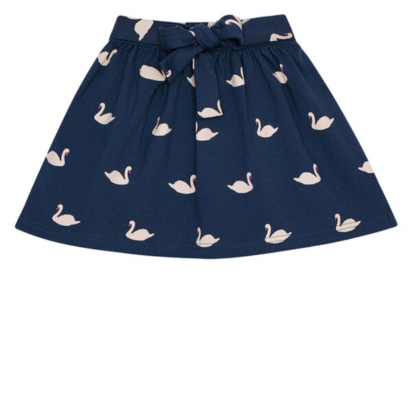 Navy swan skirt