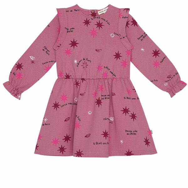 Pink cotton star dress