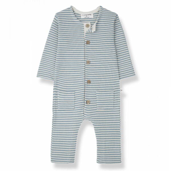 blue striped onesie