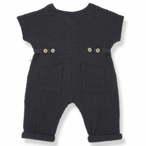 one more in the family Adriano black cotton jumpsuit