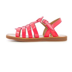 girls neon pink sandals