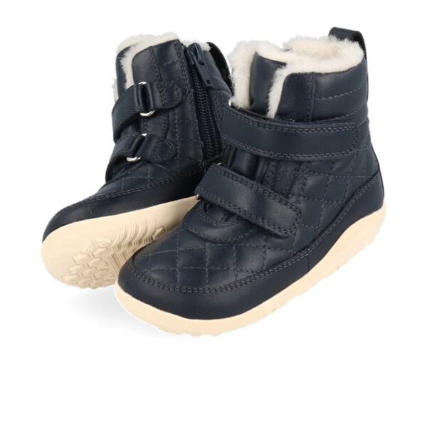 Bobux Navy Kids Fur Boots