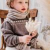 Cashmere baby sweater grey